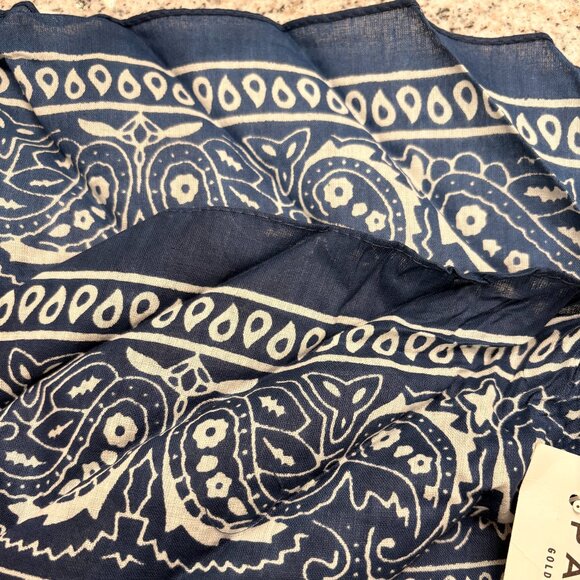 NWT PacSun Blue Paisley Bandana Headband Y2K Western Core Coquette Hair Scarf - Picture 10 of 10